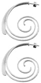 Silver earings ''Spiral''